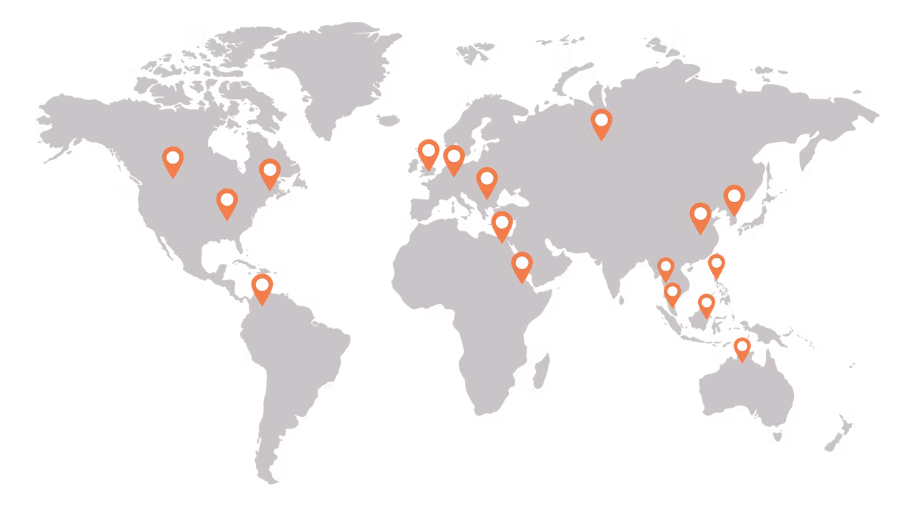 World Map with Talent